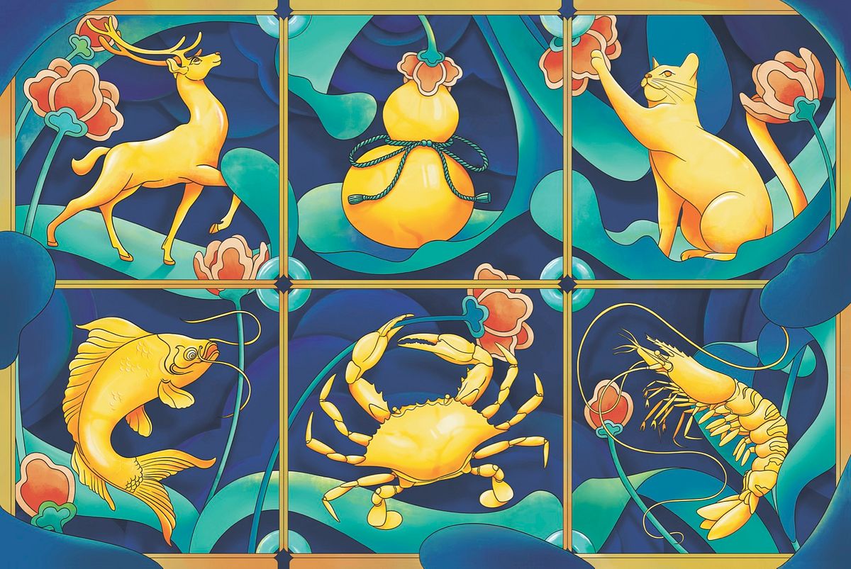 Trò chơi bầu cua sử dụng 3 viên xúc xắc với 6 linh vật tại các mặt 